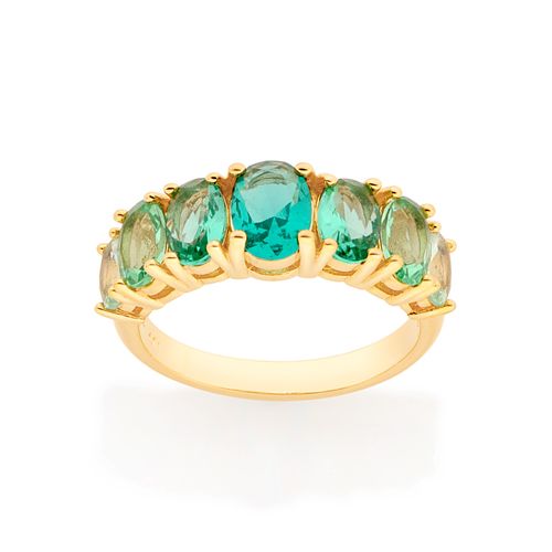 GOLD OMBRE RING IN GREEN