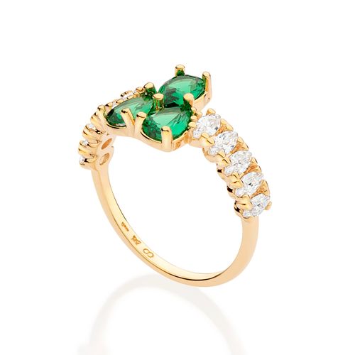 GOLD PINE SKINNY RING