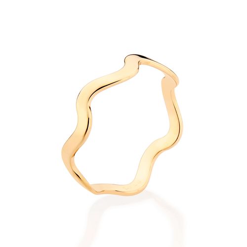 GOLD SUMMER WAVE SKINNY RING