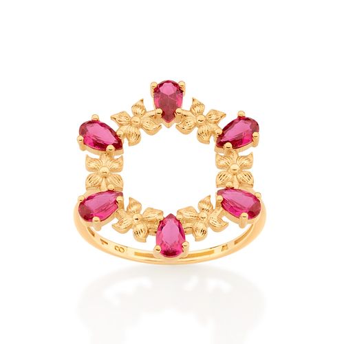 GOLD BOUQUET MAXI RING
