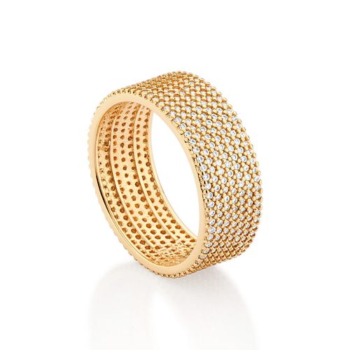 GOLD FULLY STUDDED RING
