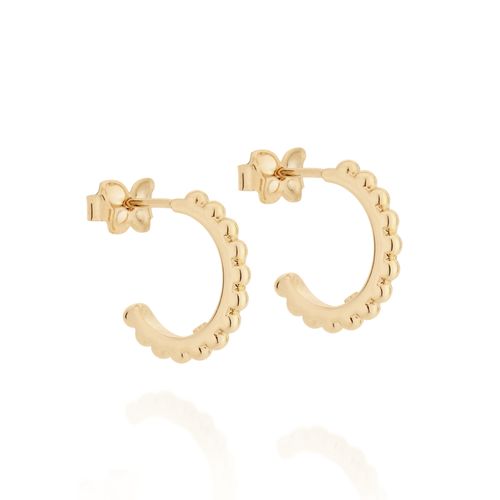 GOLD STARLIT HUGGIE EARRING