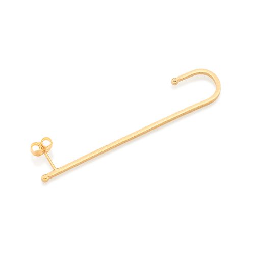 GOLD TEXTURED CLIMBER EARRING