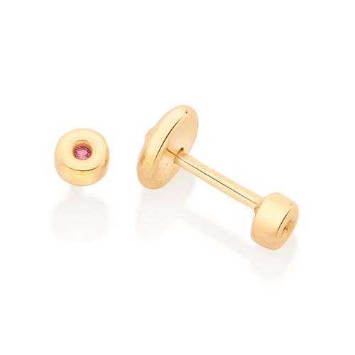 KID’S GOLD POINT OF LIGHT STUD EARRING