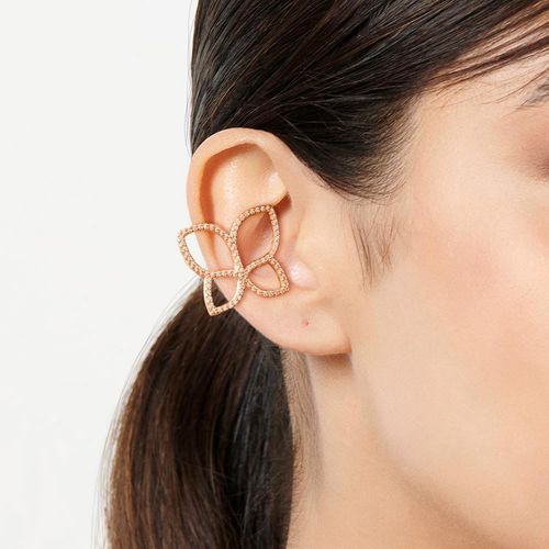 GOLD EARRING WITH ZIR