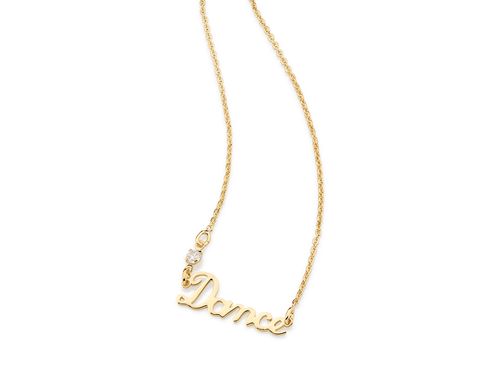 GOLD CHAIN WITH CRYSTAL