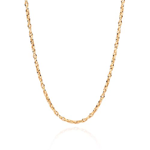 GOLD CROSSED LINK CHAIN