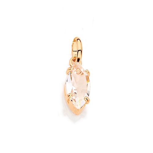 GOLD PENDANT WITH CRYSTAL