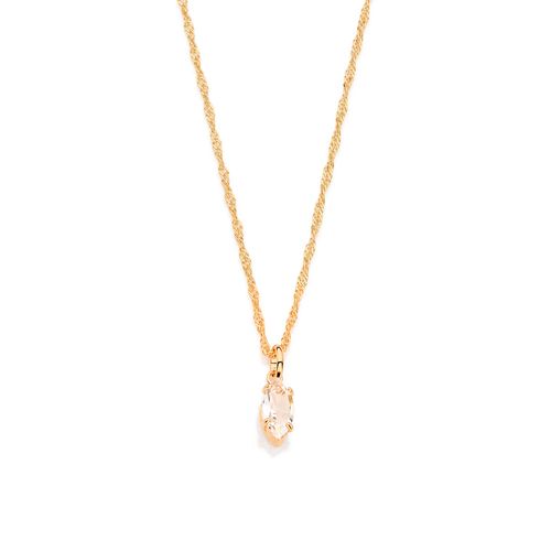 GOLD PENDANT WITH CRYSTAL