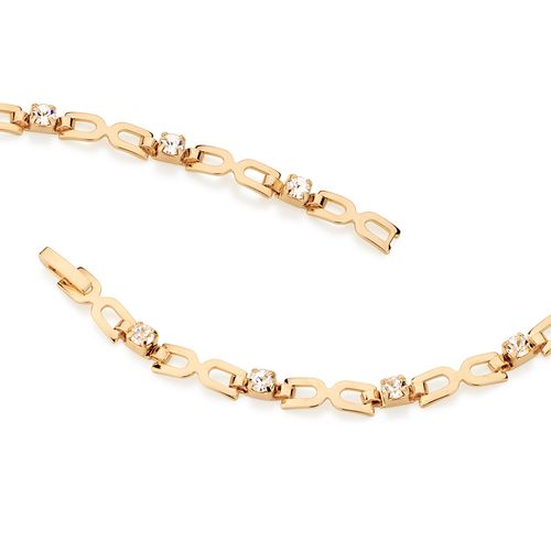 GOLD BRACELET WITH CRYSTAL