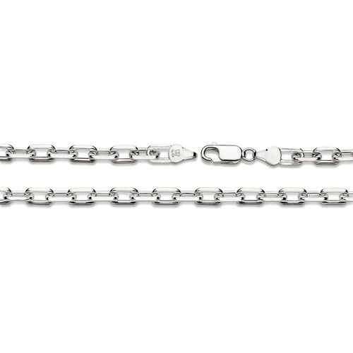SILVER 925 PAPER CLIP LINK CHAIN - 60CM