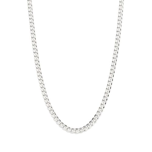 SILVER 925 THICK CURB LINK CHAIN - 50CM