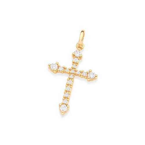 GOLD SHINE FROM WITHIN CROSS PENDANT
