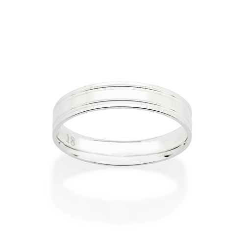 SILVER 925 DOUBLE SHINE WEDDING BAND