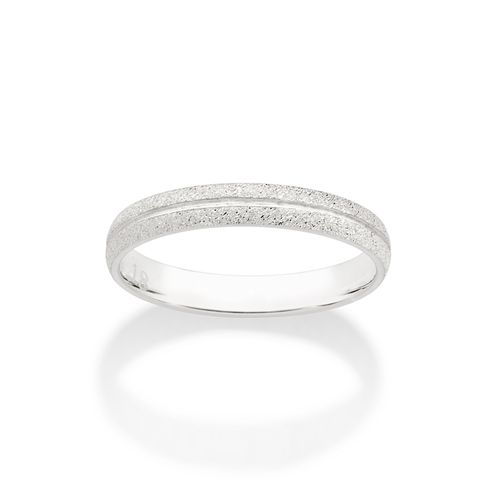 SILVER 925 ROUGH THIN WEDDING BAND
