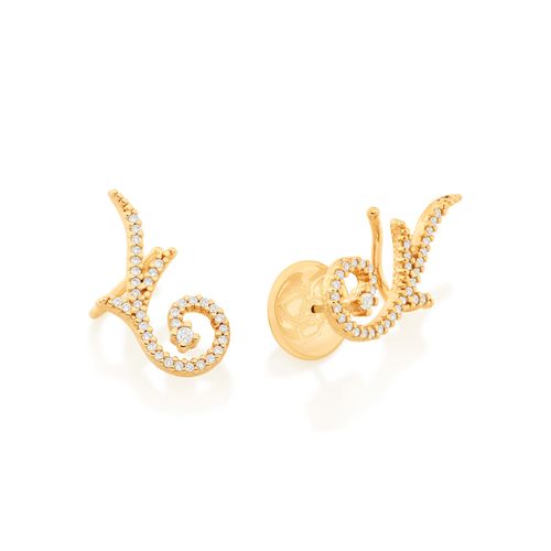 GOLD SWIRL EARRING