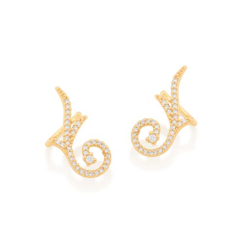 GOLD SWIRL EARRING