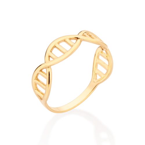 GOLD CHROMOSOME SKINNY RING