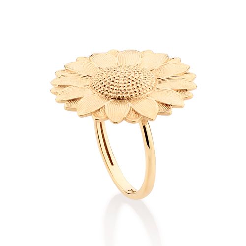 GOLD SUNFLOWER RING