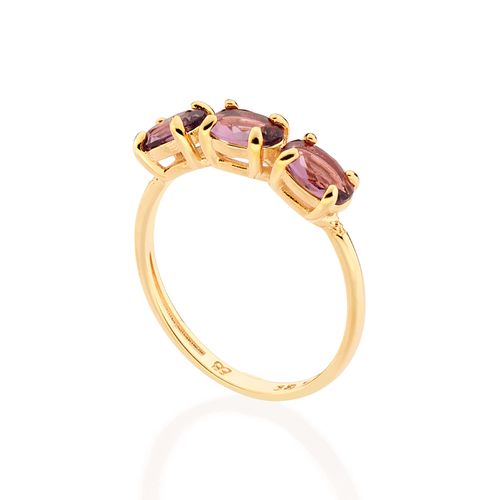 GOLD GARDEN PARTY RING IN PURPLE
