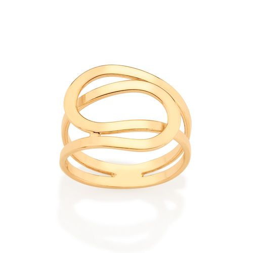GOLD SWIRL MAXI RING