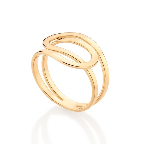 GOLD SWIRL MAXI RING