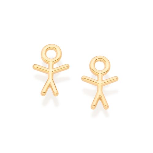 GOLD MY BOY STUD EARRINGS