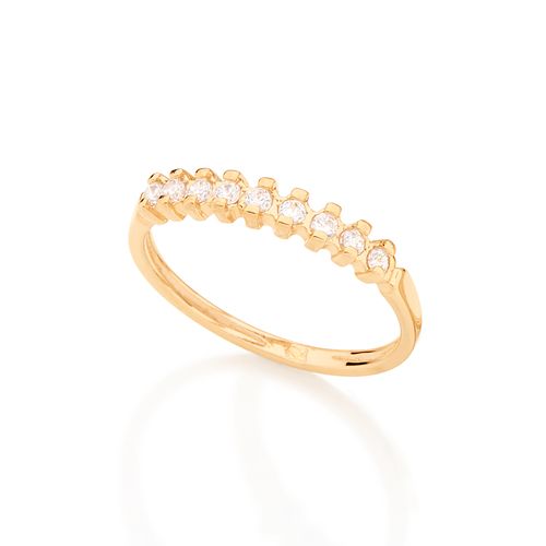 GOLD RING WITH ZIR.