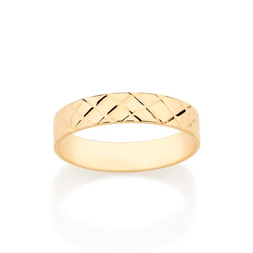 GOLD TEXTURED WEDDING BAND