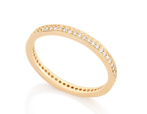 GOLD RING WITH ZIRCONIA