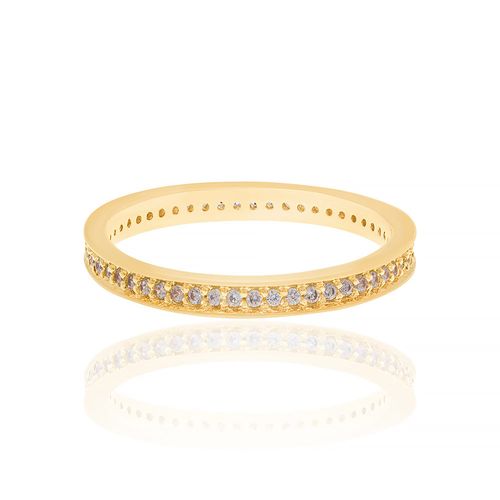 GOLD RING WITH ZIRCONIA