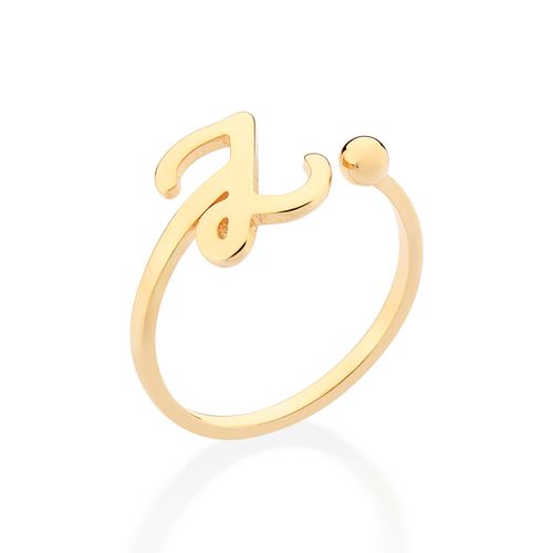GOLD CURSIVE INITIAL RING-LETTER Z