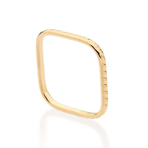 GOLD SQUARE SKINNY RING