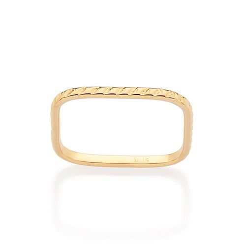 GOLD SQUARE SKINNY RING