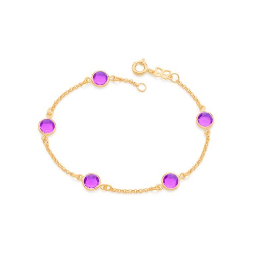 GOLD BRACELET WITH CRYSTAL