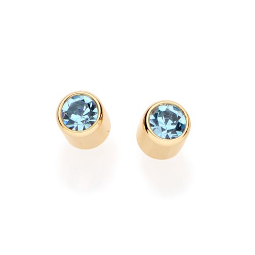 GOLD EARRING WITH CRYSTAL