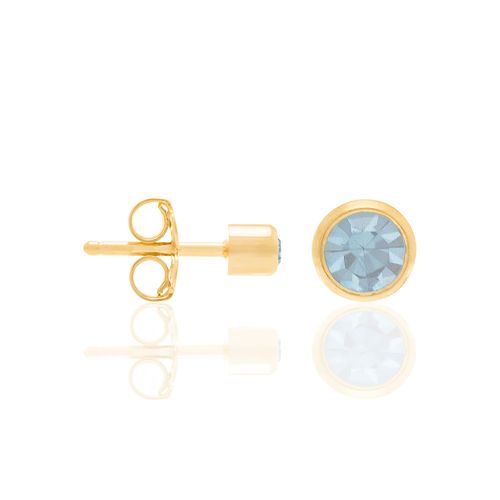 GOLD EARRING WITH CRYSTAL