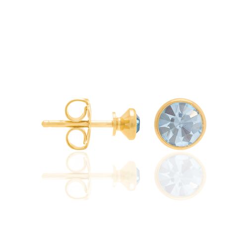 GOLD EARRING WITH CRYSTAL
