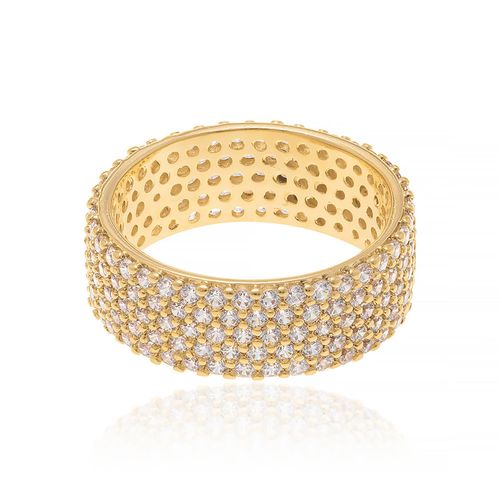 GOLD RING WITH ZIRCONIA