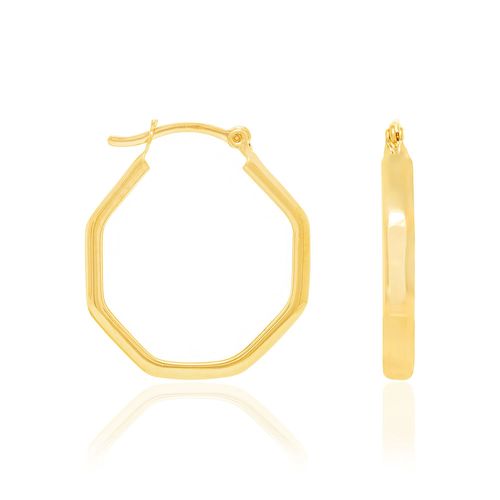 GOLD EARRING HOOP SHAPE