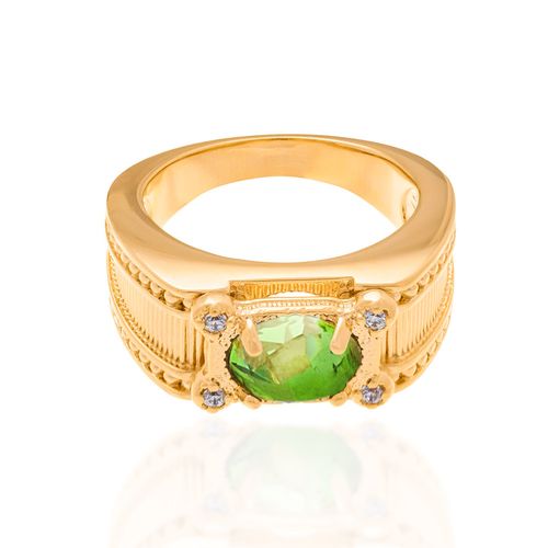 MEN'S GOLD NURSING STONE RING