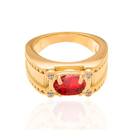 MEN'S GOLD NURSING STONE RING
