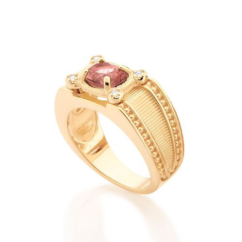 MEN'S GOLD NURSING STONE RING