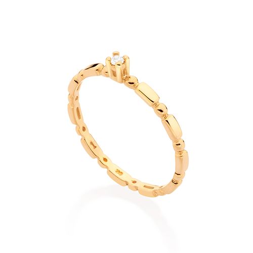 GOLD BUBBLE ENGAGEMENT RING