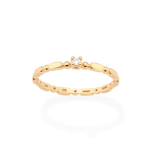 GOLD BUBBLE ENGAGEMENT RING