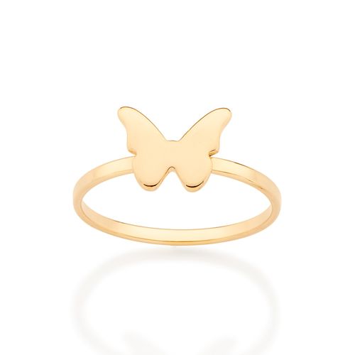 GOLD MINI BUTTERFLY SKINNY RING