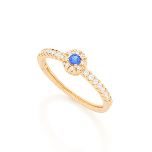 GOLD RING WITH ZIRCONIA