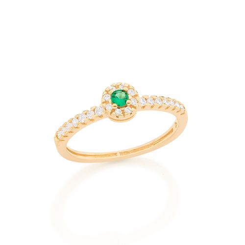 GOLD RING WITH ZIRCONIA