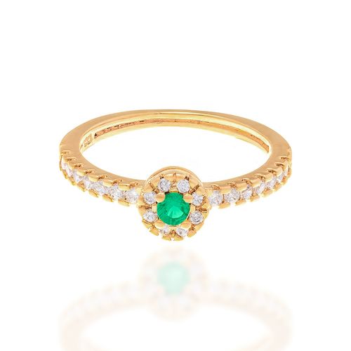 GOLD RING WITH ZIRCONIA