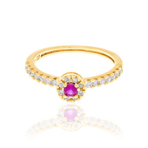 GOLD RING WITH ZIRCONIA
